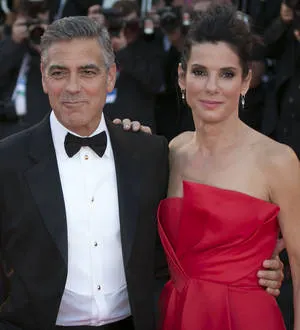 sandra bullock and george clooney young