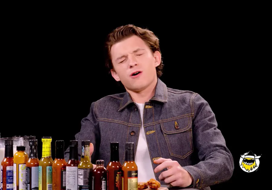 Tom Holland on Hot Ones